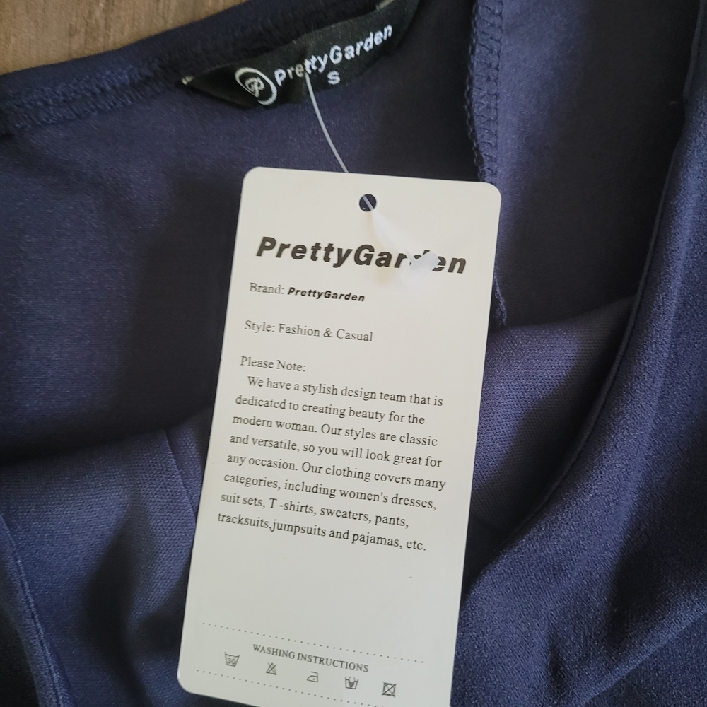PrettyGarden NWT Navy Dress - Picture 2 of 4